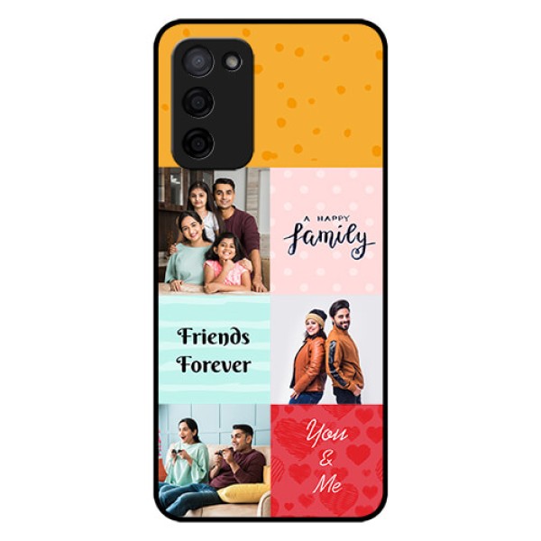 Oppo A53s 5G Personalized Glass Phone Case - Images with Quotes Design