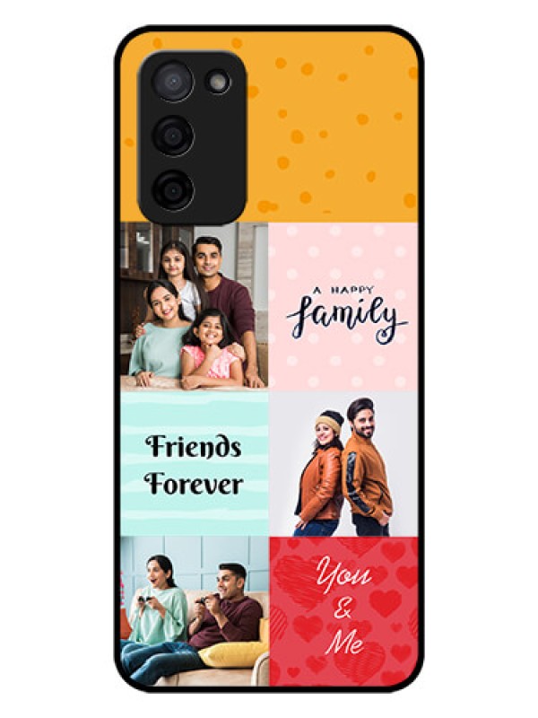 Custom Oppo A53s 5G Personalized Glass Phone Case - Images with Quotes Design