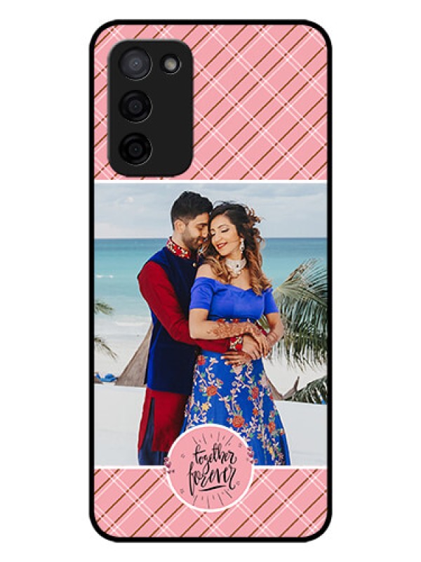 Custom Oppo A53s 5G Personalized Glass Phone Case - Together Forever Design