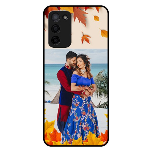 Oppo A53s 5G Photo Printing on Glass Case - Autumn Maple Leaves Design Oppo A53s 5G Photo Printing on Glass Case - Autumn Maple Leaves Design