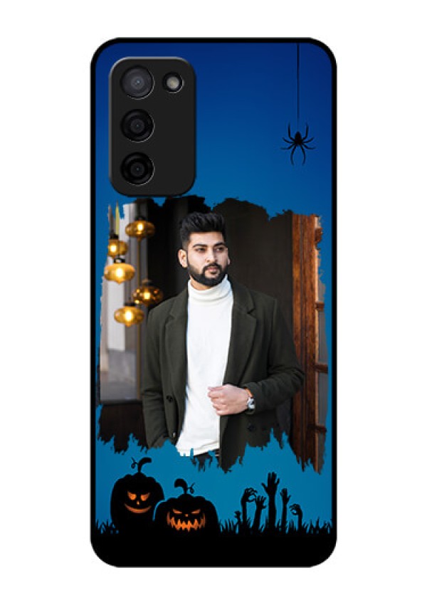 Oppo A53s 5G Photo Printing on Glass Case - with pro Halloween design 