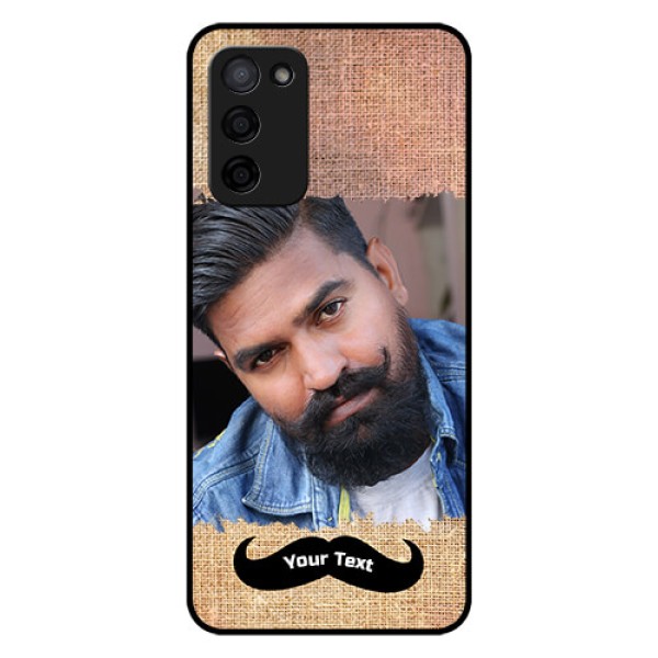 Oppo A53s 5G Personalized Glass Phone Case - with Texture Design
