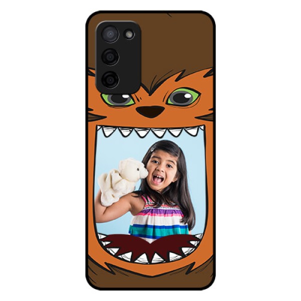 Oppo A53s 5G Photo Printing on Glass Case - Owl Monster Back Case Design Oppo A53s 5G Photo Printing on Glass Case - Owl Monster Back Case Design