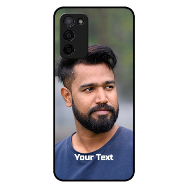 Oppo A53s 5G Glass Mobile Cover: Photo with Text