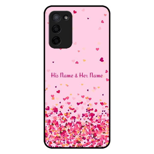 Oppo A53s 5G Photo Printing on Glass Case - Floating Hearts Design Oppo A53s 5G Photo Printing on Glass Case - Floating Hearts Design