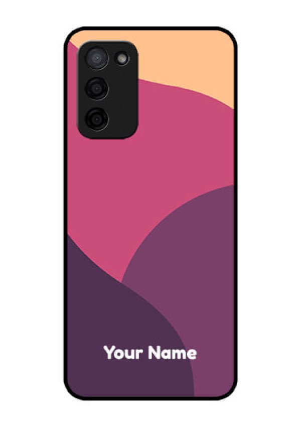 Oppo A53s 5G Custom Glass Phone Case - Mixed Multi-colour abstract art Design