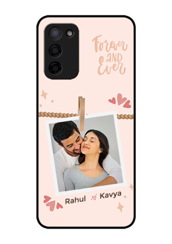 Oppo A53s 5G Custom Glass Phone Case - Forever and ever love Design