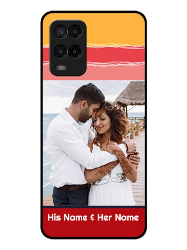 Custom Oppo A54 Custom Glass Mobile Case - Colorful Case Design