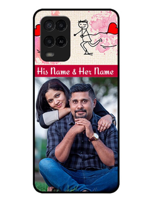 Custom Oppo A54 Photo Printing on Glass Case - You and Me Case Design