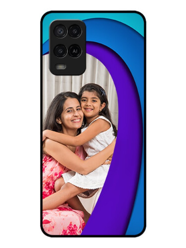 Custom Oppo A54 Photo Printing on Glass Case - Simple Pattern Design