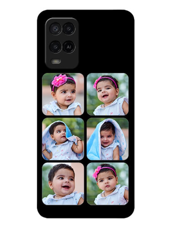 Custom Oppo A54 Photo Printing on Glass Case - Multiple Pictures Design