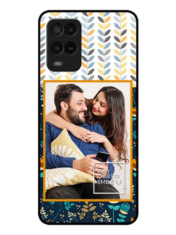 Custom Oppo A54 Custom Glass Mobile Case - Pattern Design