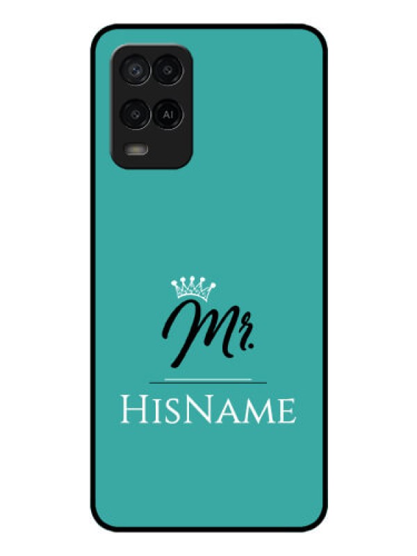 Custom Oppo A54 Custom Glass Phone Case Mr with Name