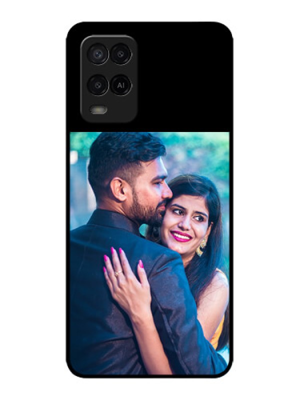 Custom Oppo A54 Custom Glass Phone Case - Upload Full Picture With Custom Color Design