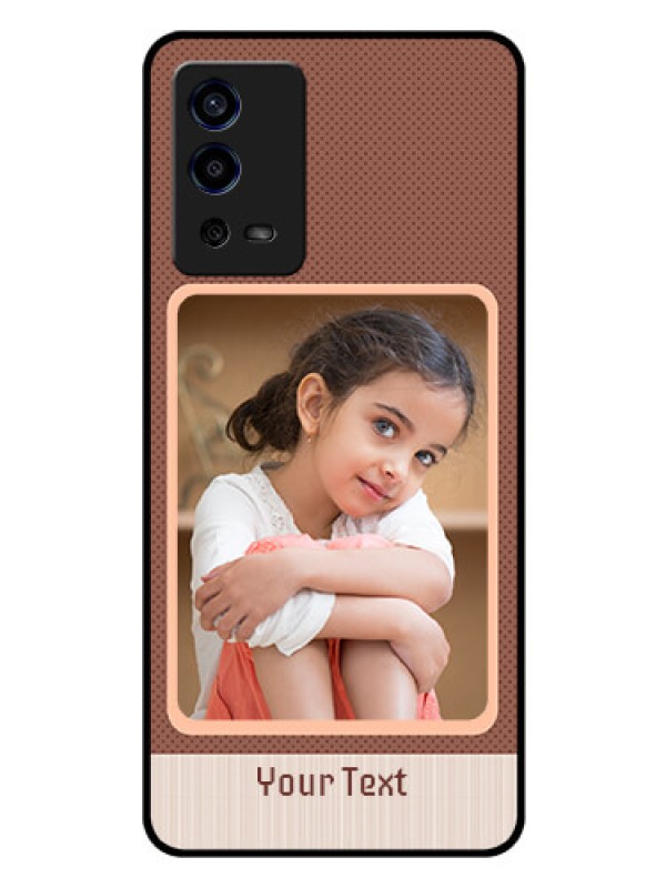 Custom Oppo A55 Custom Glass Phone Case - Simple Pic Upload Design