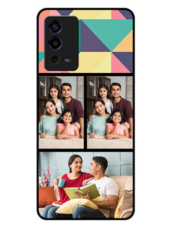 Custom Oppo A55 Custom Glass Phone Case - Bulk Pic Upload Design