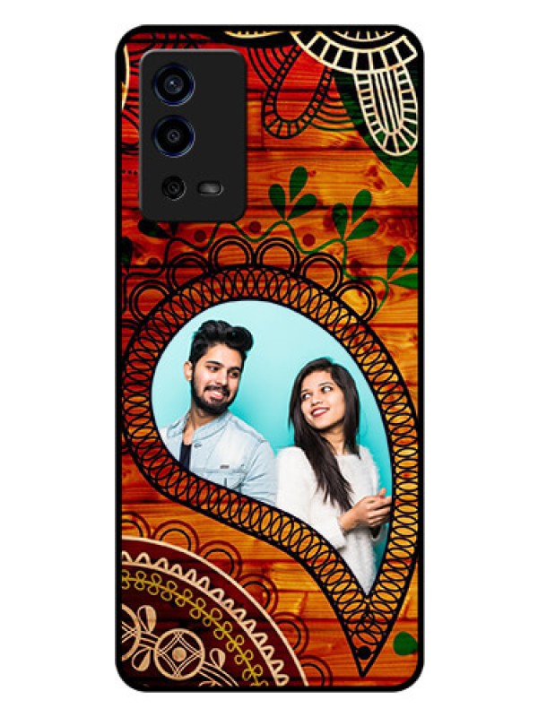 Custom Oppo A55 Personalized Glass Phone Case - Abstract Colorful Design