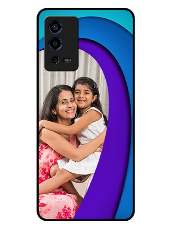 Custom Oppo A55 Photo Printing on Glass Case - Simple Pattern Design