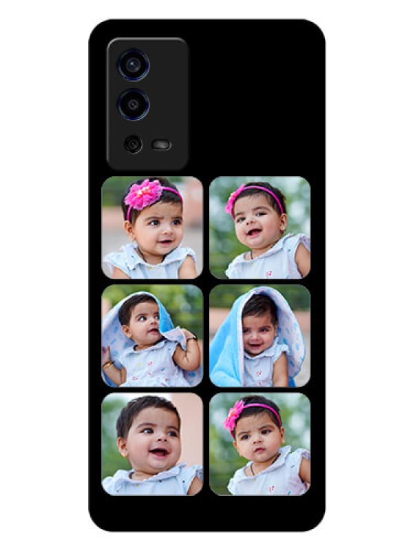 Custom Oppo A55 Photo Printing on Glass Case - Multiple Pictures Design