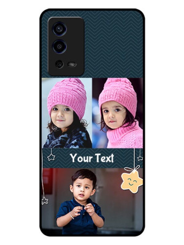 Custom Oppo A55 Custom Glass Mobile Case - Hanging Stars Design