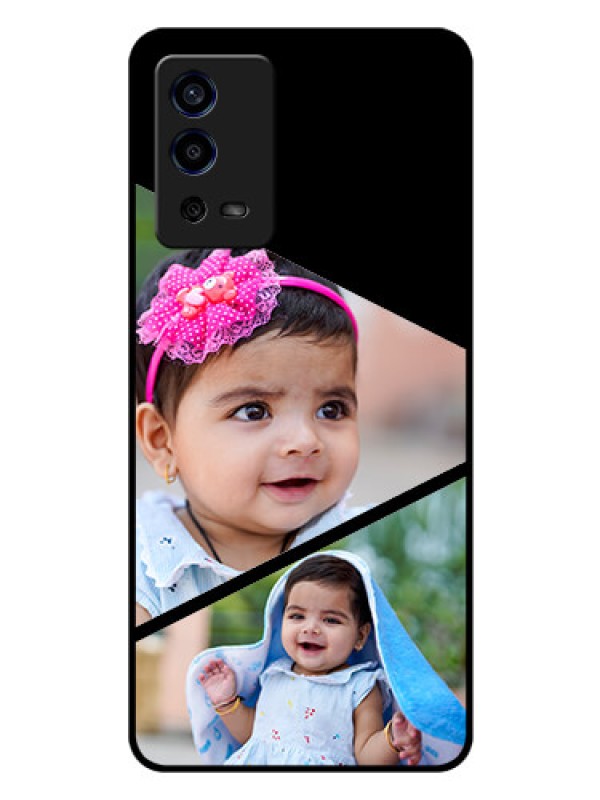 Custom Oppo A55 Custom Glass Phone Case - Semi Cut Design