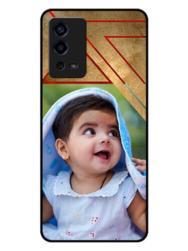 Custom Oppo A55 Personalized Glass Phone Case - Gradient Abstract Texture Design