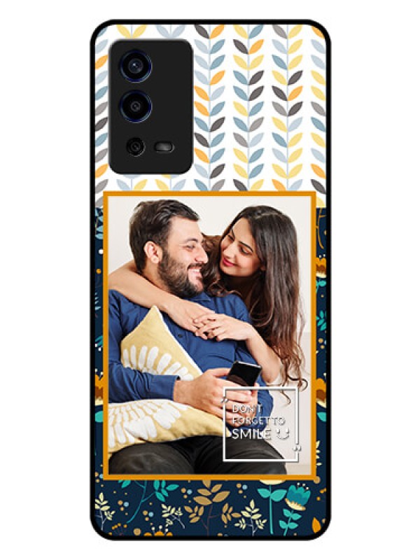 Custom Oppo A55 Custom Glass Mobile Case - Pattern Design