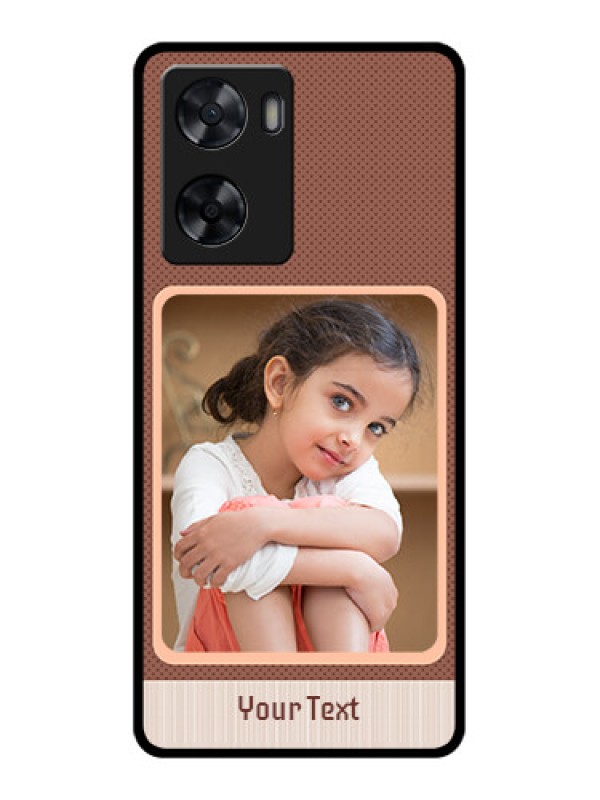 Custom Oppo A57 2022 Custom Glass Phone Case - Simple Pic Upload Design