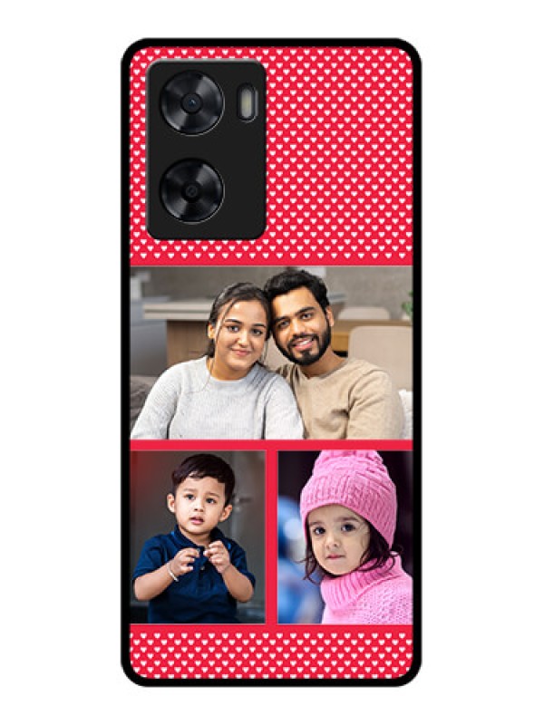 Custom Oppo A57 2022 Personalized Glass Phone Case - Bulk Pic Upload Design