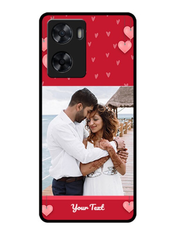 Custom Oppo A57 2022 Custom Glass Phone Case - Valentines Day Design