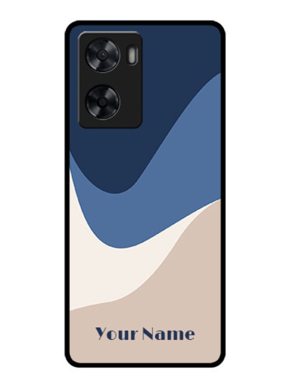 Custom Oppo A57 2022 Custom Glass Phone Case - Abstract Drip Art Design