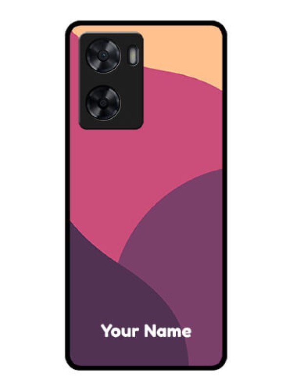 Custom Oppo A57 2022 Custom Glass Phone Case - Mixed Multi-colour abstract art Design
