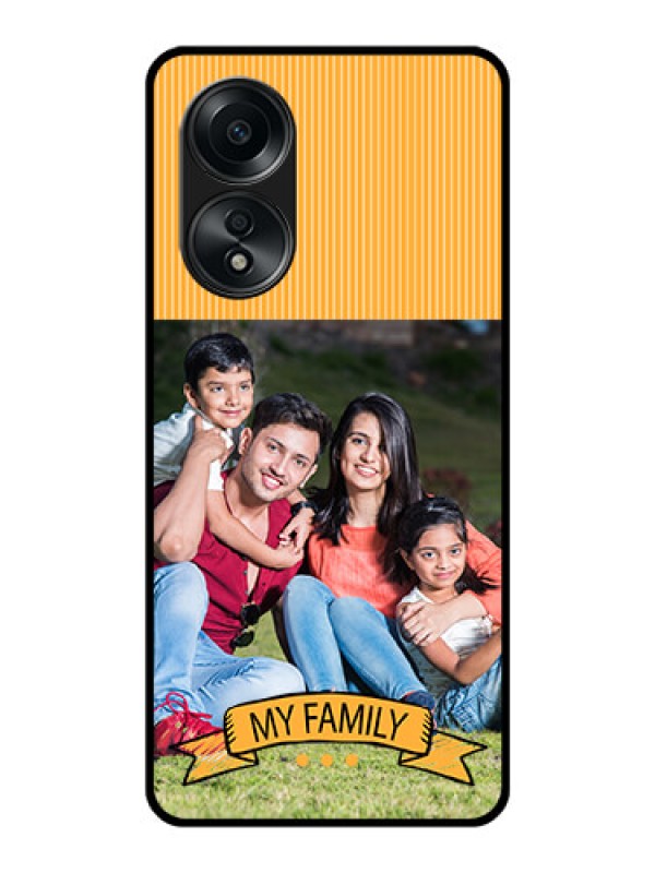Custom Oppo A58 Custom Glass Phone Case - My Family Design