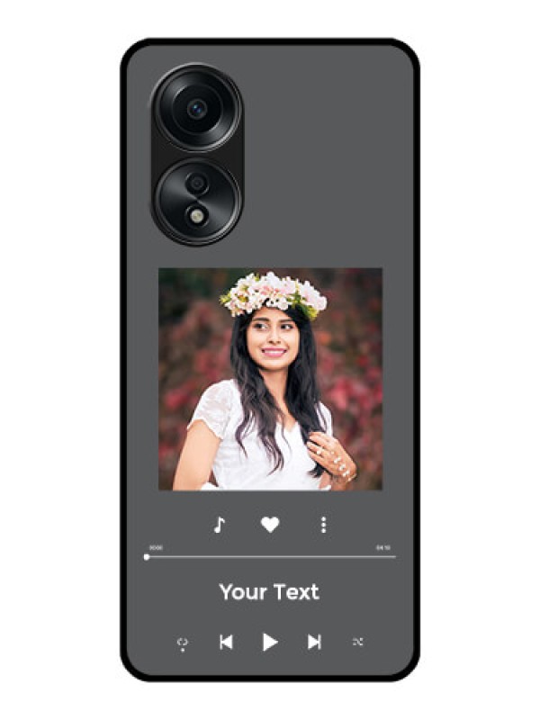 Custom Oppo A58 Custom Glass Mobile Case - Play The Music Design