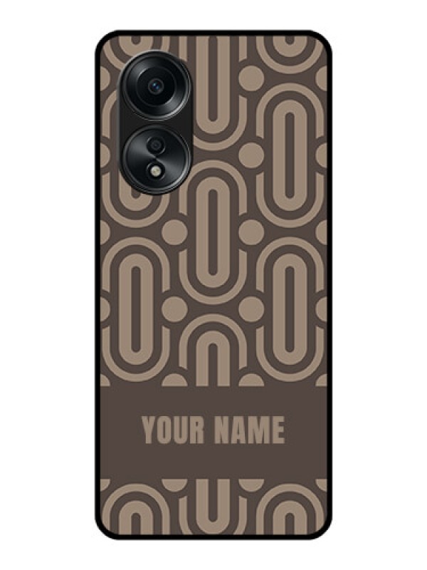 Custom Oppo A58 Custom Glass Phone Case - Captivating Zero Pattern Design