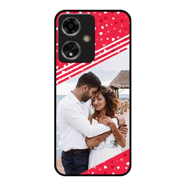 Oppo A59 5G Custom Glass Phone Case - Valentines Gift Design