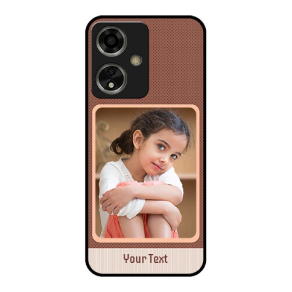 Oppo A59 5G Custom Glass Phone Case - Simple Pic Upload Design