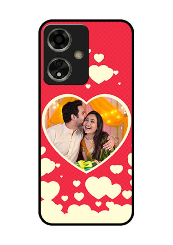 Oppo A59 5G Custom Glass Phone Case - Love Symbols Phone Cover Design