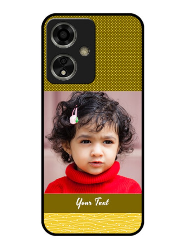 Custom Oppo A59 5G Custom Glass Phone Case - Simple Green Color Design