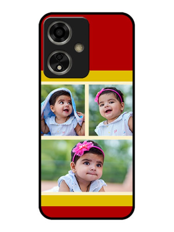 Custom Oppo A59 5G Custom Glass Phone Case - Multiple Pic Upload Design