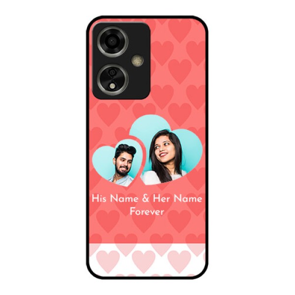 Oppo A59 5G Custom Glass Phone Case - Couple Pic Upload Design Oppo A59 5G Custom Glass Phone Case - Couple Pic Upload Design