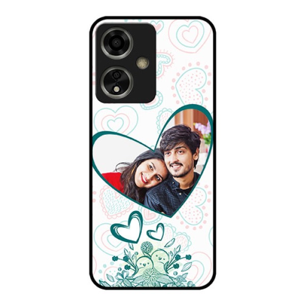 Oppo A59 5G Custom Glass Phone Case - Premium Couple Design