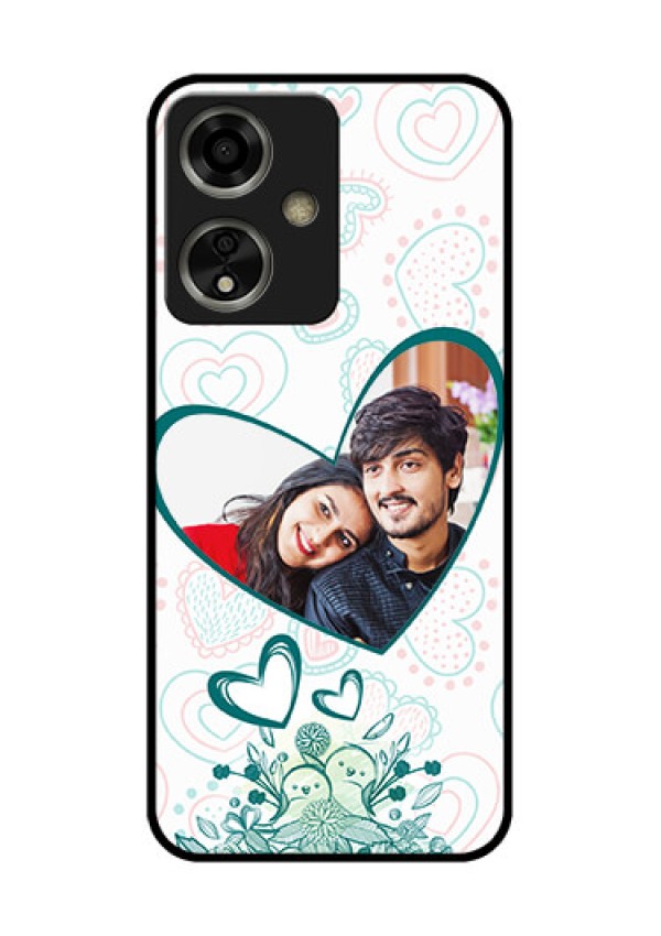 Oppo A59 5G Custom Glass Phone Case - Premium Couple Design