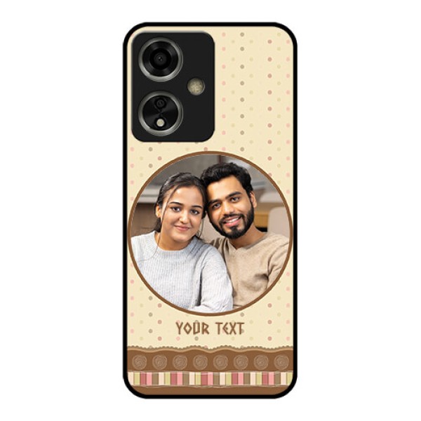 Oppo A59 5G Custom Glass Phone Case - Brown Dotted Mobile Case Design Oppo A59 5G Custom Glass Phone Case - Brown Dotted Mobile Case Design