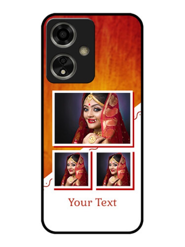 Custom Oppo A59 5G Custom Glass Phone Case - Wedding Memories Design