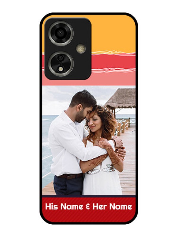 Custom Oppo A59 5G Custom Glass Phone Case - Colorful Case Design