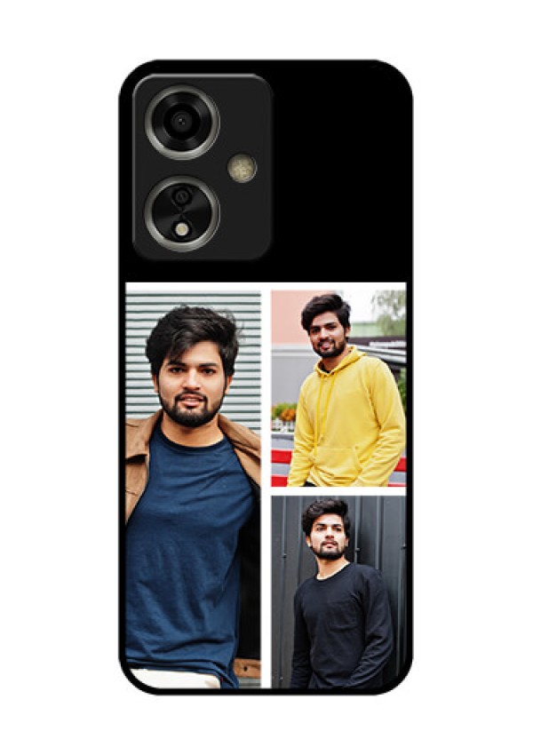 Oppo A59 5G Custom Glass Phone Case - Upload Multiple Picture Design