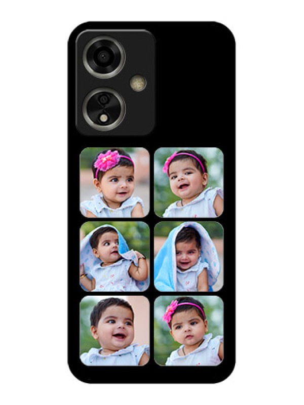 Custom Oppo A59 5G Custom Glass Phone Case - Multiple Pictures Design
