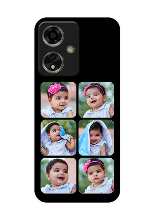 Oppo A59 5G Custom Glass Phone Case - Multiple Pictures Design