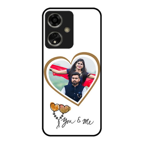 Oppo A59 5G Custom Glass Phone Case - You & Me Design